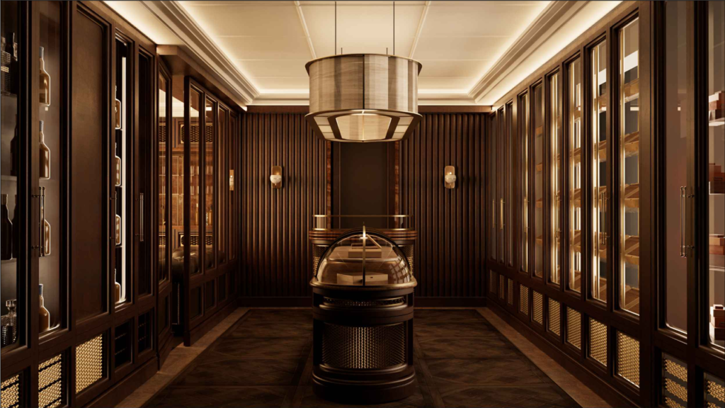 Cigar and Spirit Lounge - Interiro design - Iconic Design Monaco