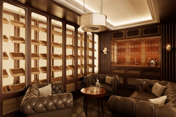 Cigars and Spirits Lounge - Interior Design - Iconic Design Monaco