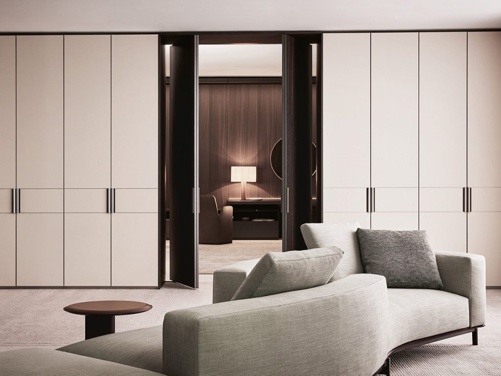 Custom-made Poliform wardrobe in an apartment